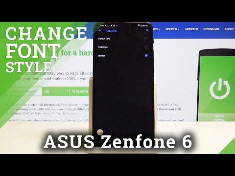 How to Change Font Style in ASUS Zenfone 6