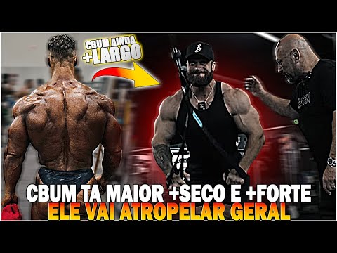 CBUM FOCADO EM FICAR AINDA MAIS LARGO😱 ELE ESTÁ MAIOR, MAIS SECO E MAIS FORTE DO QUE ANO PASSADO