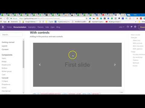 Bootstrap 4 tutorial   43   carousel, pagination and progress