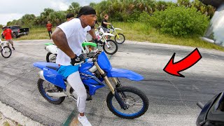 HOOD DIRT BIKE RACING! IT WAS WILD!