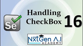 Selenium Tutorials for Beginners : 16. How to Handle Checkbox