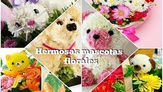 Arreglos florales para mamá - 15 hermosos arreglos con MASCOTAS FLORALES / Ronycreativa