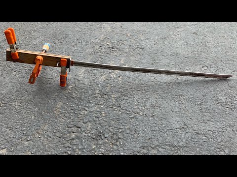 Making a katana out of scrap!!!