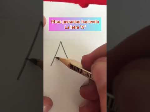 COMO HACER LA LETRA A