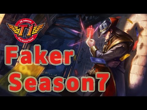 SKT T1 Faker Twisted Fate MID vs Ahri Patch 6.24