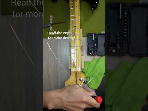 how to set neck relief #guitar #fender #stratocaster #telecaster