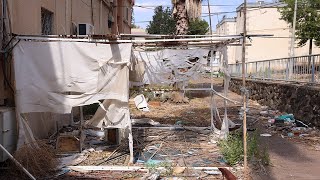 סוכות נטושות בקרית שמונה | שנה לטבח שמחת תורה