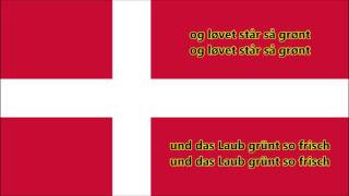 Dänische Nationalhymne - Anthem of Denmark (DK/DE Texte)