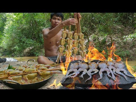 Yummy Frogs Recipe | Roasted Frogs In The Forest Eating Delicious