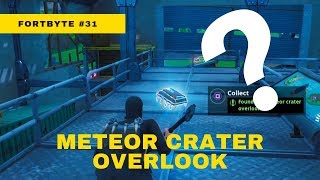 Fortnite Season 9 Fortbyte #31: Found At A Meteor Crater Overlook