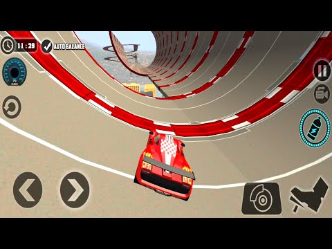 Impossible Stunt Car Tracks 3D - Blue Car Driving Stunts - Android GamePlay 2019. #9