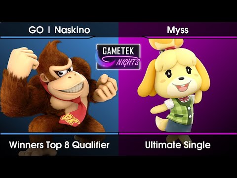 Gametek Night 2023.01 - Naskino (Donkey Kong) Vs. Myss (Isabelle) SSBU Ultimate Tournament