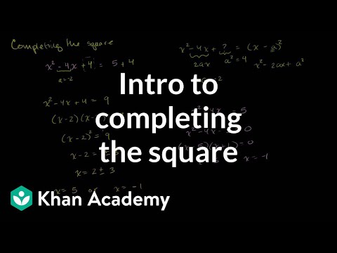 Solving quadratic equations by completing the square | Algebra II | Khan Academy