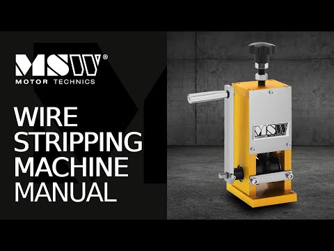 video - Wire Stripping Machine - manual - 1 slot