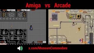 Alien Syndrome, Commodore Amiga vs the Arcade Original.