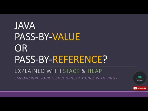 Java Pass By Value Explained With Stack Heap Java Stackvsheap Passbyvalue Thingswithpings