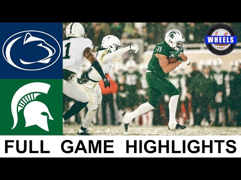 Penn State vs #12 Michigan State (Crazy Game in the Snow!) | 2021 College Football Highlights
