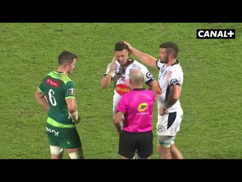 Carton rouge Noel REID (Agen) / 73eme min de PAU - AGEN (Rugby TOP14 - Saison 2020/2021)