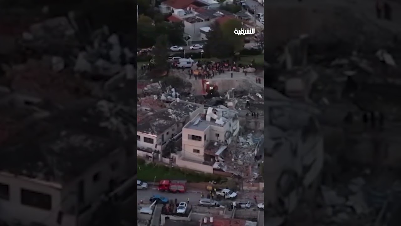 فيديو | لقطات تظهر الدمار الواسع وسط إسرائـيل بعد القصف الإيراني