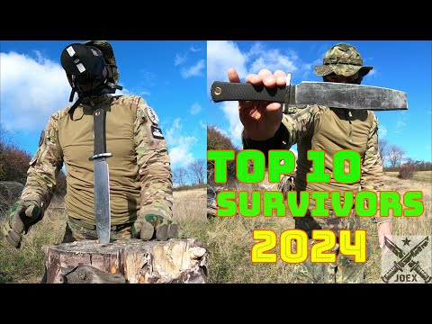 TOP 10 FIXED BLADE SURVIVORS 2024 - BEST OF THE BEST FROM THE YEAR OF THE DRAGON FOR THE ZOMBIE WAR