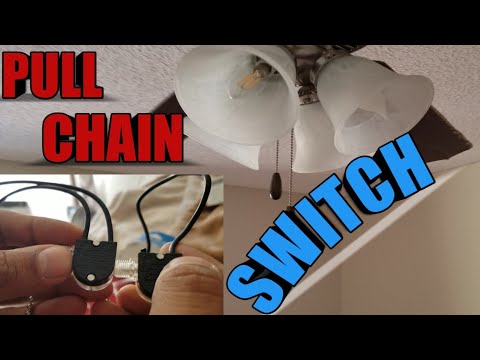 replacing a broken pull chain ceiling fan light switch ....under $3 !!!!
