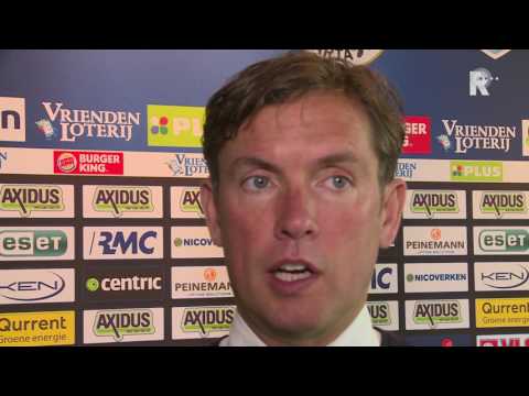 Trainer Alex Pastoor na de overwinning van Sparta tegen FC Twente