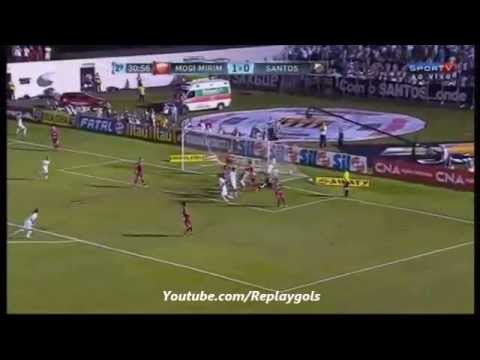 Os Gols de Mogi Mirim 1 x 1 Santos - Semifinal - Paulistão 2013