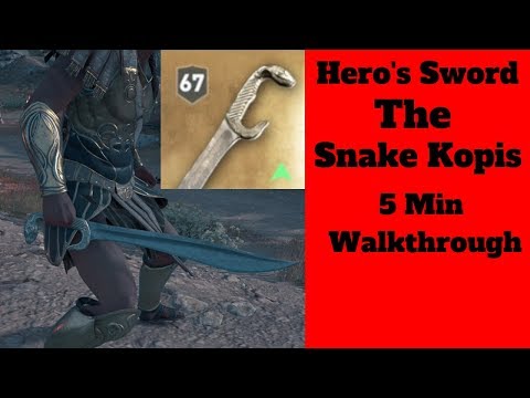Hero's Sword - Snake Kopis Sword - Assassins's Creed Odyssey
