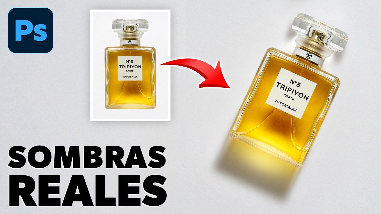 🔥 SOMBRAS REALISTAS en CRISTAL con Photoshop 😱 (Efecto IMPRESIONANTE)