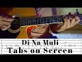 Di Na Muli - Itchyworms / Janine Tenoso (Sid and Aya OST) Fingerstyle Guitar Cover (Tabs on Screen)