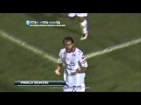 Gol de Burzio. Instituto 1 - Patronato 1. Fecha 23. Primera B Nacional. Fútbol Para Todos