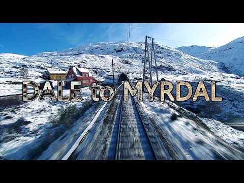 Timelapse on board of a Norway train cab from Dale to Myrdal
