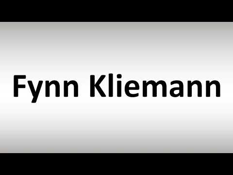 How to Pronounce Fynn Kliemann