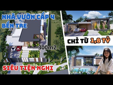 Nhà Vườn 300m2 Siêu Tiện Nghi Chỉ Từ 1,8 Tỷ Tại Bến Tre | Review Nhà Vườn 300m2