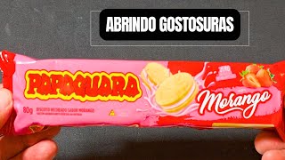 ???? ABRINDO BISCOITO PAPAGUARA SABOR MORANGO ZERO LACTOSE | DE ARRUDA ABRINDO GOSTOSURA