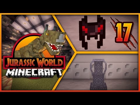 Minecraft Jurassic World - Episode 17 - T-REX PADDOCK & ANCIENT HELMET!