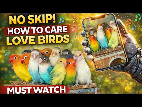 🕊️ Explore The Chirping Love Birds | Super Relaxing Bird Sounds 🌿