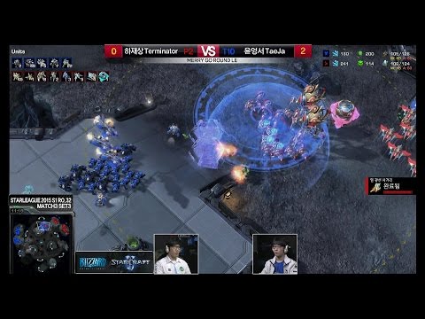 [Starcraft2 Starleague 2015 S1] Challenge RO.32 3set Terminator vs TaeJa -EsportsTV