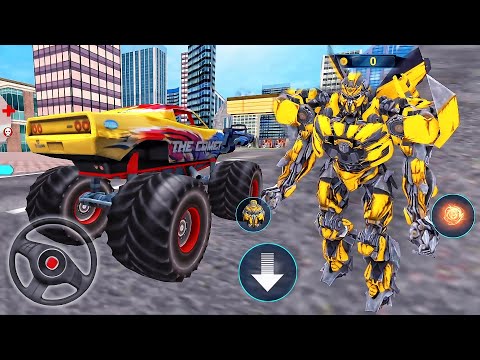 Jet Robot Car Transformation Drive 3D: #2 Monster Truck Simulator - Best Android GamePlay