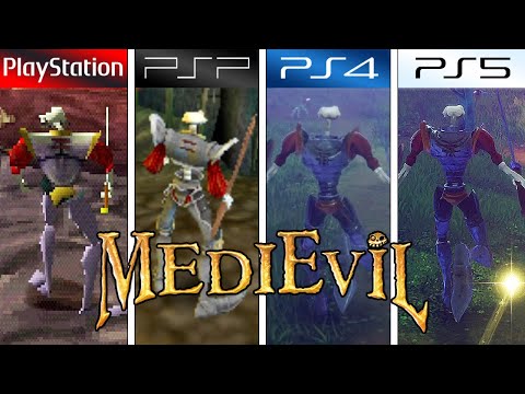MediEvil (1998) PS1 vs PSP vs PS4 vs PS5 (Graphics Comparison)