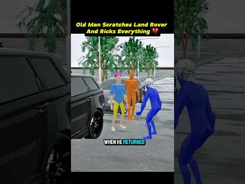 Old Man Gave His Everything…. To Repair The Scratches 💔..!!#lowpoly #3danimation #fypシ #emotional