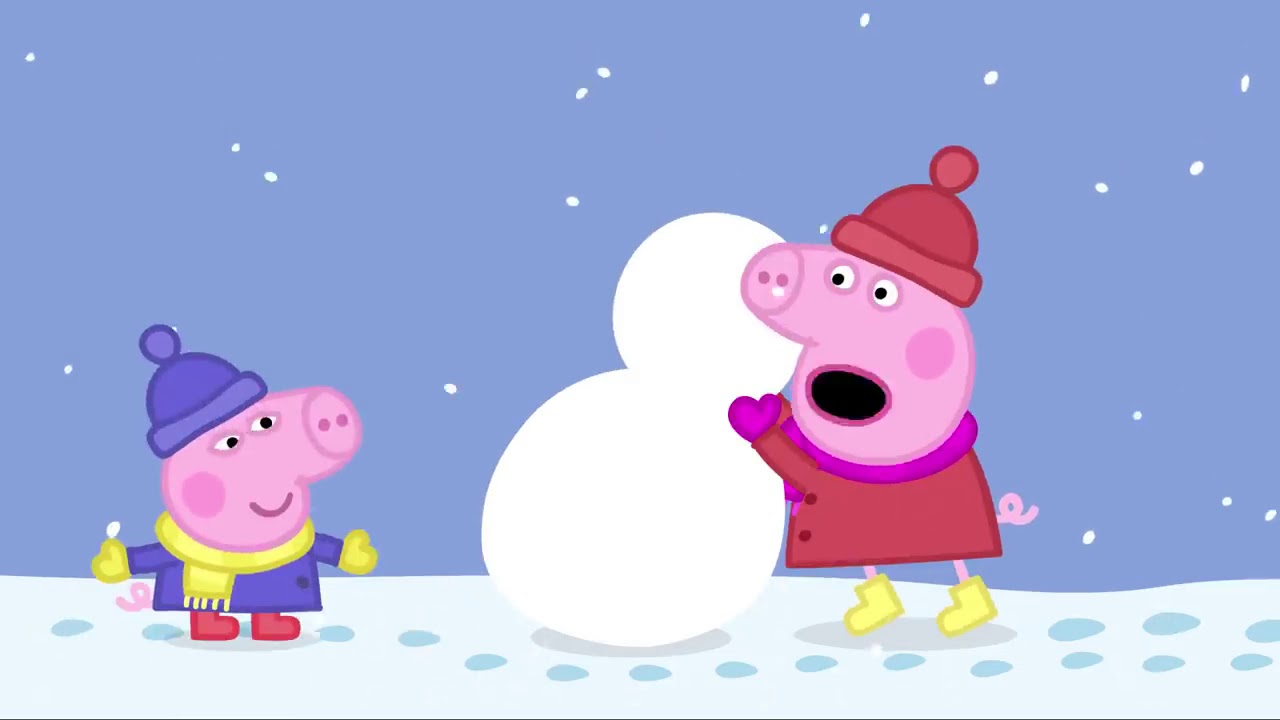 Peppa Pig S01 E26 : Sne (Russisk)