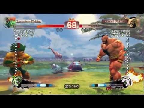WER1045BLANKA ( Blanka ) vs ZangiefofSugita ( Zangief )SSF4 AE 2012 1080p HD