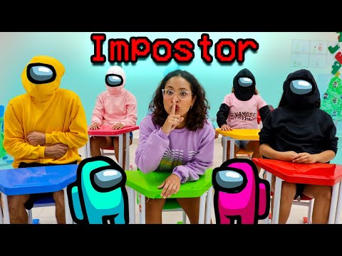 AMONG US NA VIDA REAL DENTRO DA ESCOLA! - VIRAMOS IMPOSTORES! - ÉPICO