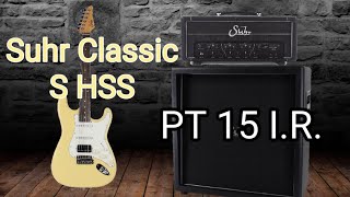 Video thumbnail for Playing The Suhr Classic S HSS Through The Suhr PT 15 I.R. by Rich Bischoff