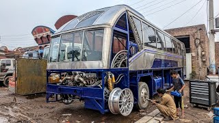 Handmade Hino Bus Production in Pakistan | Amazing Manufacturing process Hino Bus Pakistan Workshop