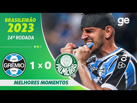 Gols e lances de Grêmio x Palmeiras