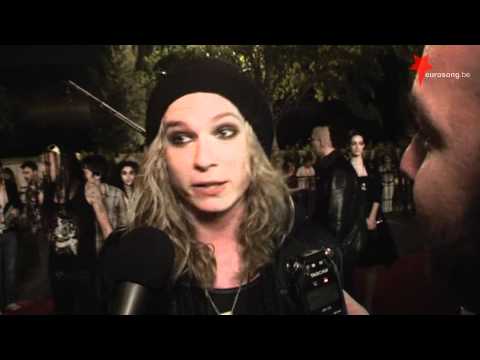 Max Jason Mai Slovakia on the red carpet at the Eurovision 2012 Opening Reception in Baku