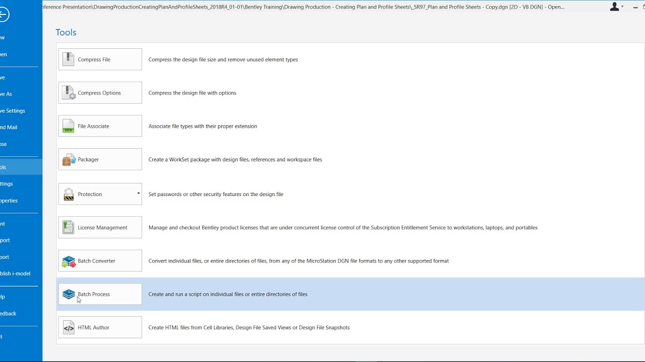 Batch Update of WorkSet Property Annotation within the Title Block of Multiple Models/DGNs