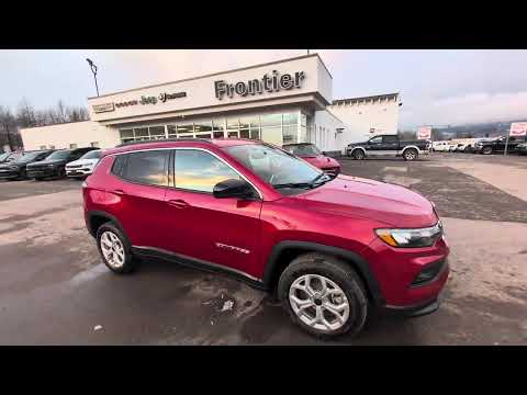 2026 Jeep Compass North 4x4 in Red for sale at Frontier Chrysler Dodge Jeep Ram Fiat Ltd. in Smithers, BC